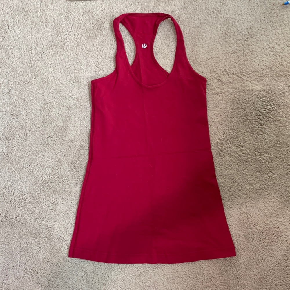 lululemon Cool Racerback CRB Cranberry? Size 4?
